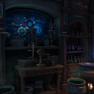 Desktop shelf Harry Potter wallpaper