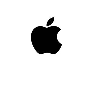iPhone logo black and white wallpaper
