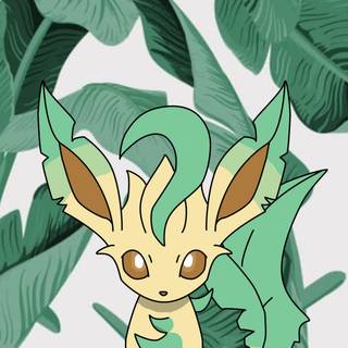 Leafeon phone wallpaper