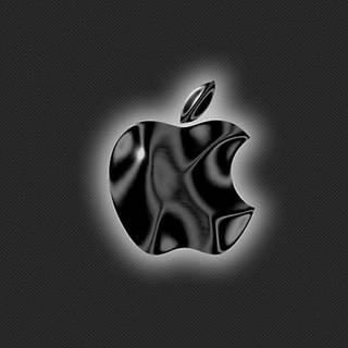iPhone logo black and white wallpaper