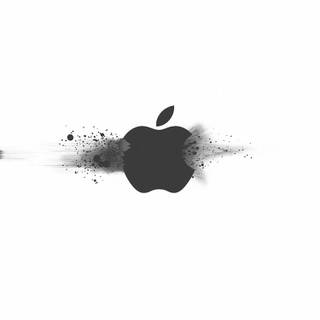 iPhone logo black and white wallpaper