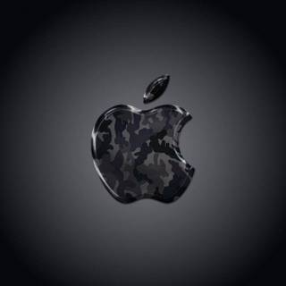 iPhone logo black and white wallpaper