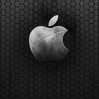 iPhone logo black and white wallpaper