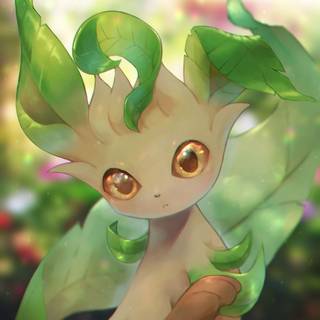 Leafeon phone wallpaper