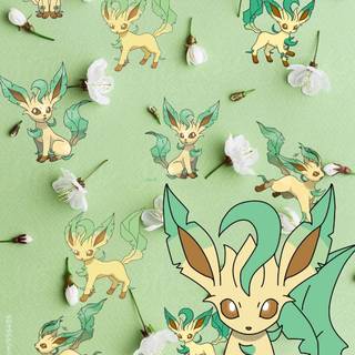 Leafeon phone wallpaper