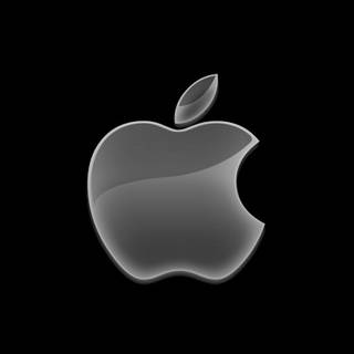 iPhone logo black and white wallpaper