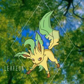 Leafeon phone wallpaper
