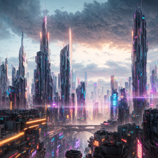 Black anime town 4k wallpaper