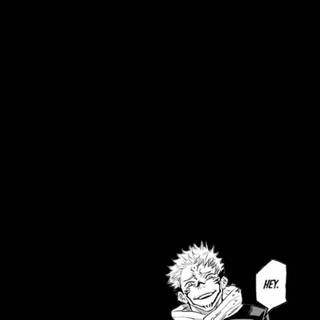 Sukuna black and white wallpaper
