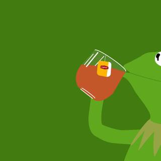 Drippy Kermit wallpaper