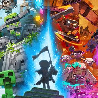 Minecraft phone 4k wallpaper