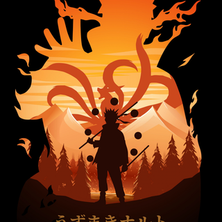 Naruto black iPhone wallpaper