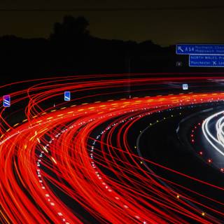 Night road 4k wallpaper