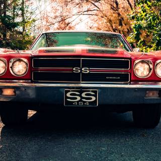 Red retro 4k wallpaper