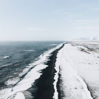 Winter ocean wallpaper