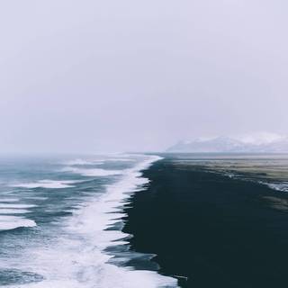 Winter ocean wallpaper