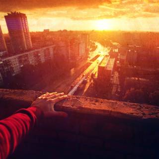 Red retro 4k wallpaper