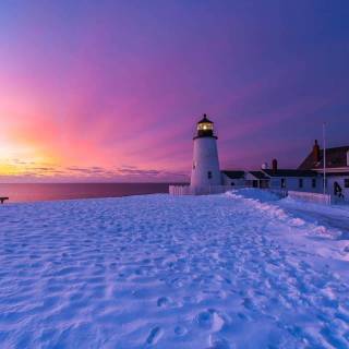 Winter ocean wallpaper