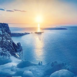 Winter ocean wallpaper