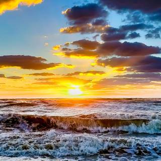 Winter ocean wallpaper