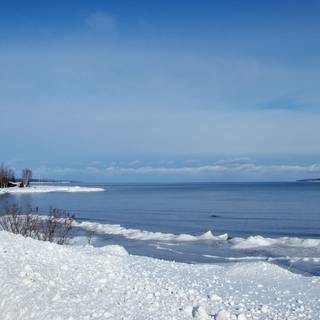 Winter ocean wallpaper