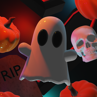 Halloween ghosts phone wallpaper