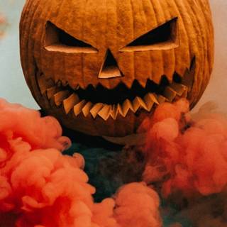 Pumpkin head Halloween wallpaper