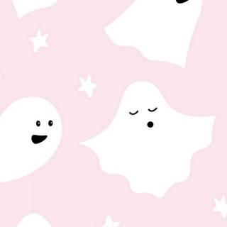 Halloween ghosts phone wallpaper