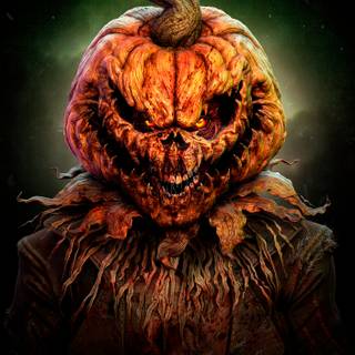 Pumpkin head Halloween wallpaper