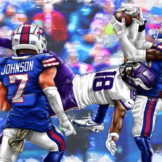 Justin Jefferson catch wallpaper