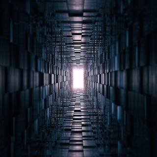 3D tunnel wallpaper