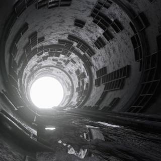 3D tunnel wallpaper