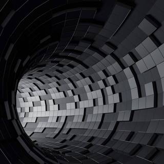 3D tunnel wallpaper