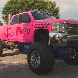 Pink lifted trucks wallpaper