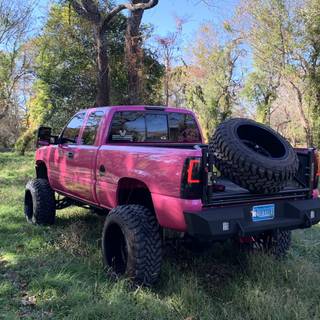 Pink lifted trucks wallpaper