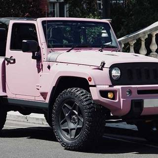 Pink lifted trucks wallpaper