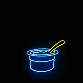 Neon noodle sign wallpaper