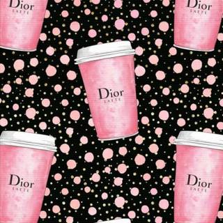 Pink Dior wallpaper