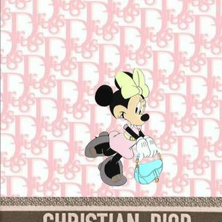 Pink Dior wallpaper