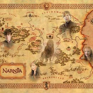 Narnia map wallpaper