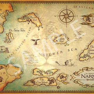 Narnia map wallpaper