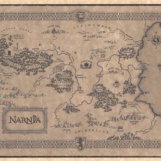 Narnia map wallpaper