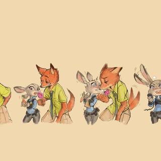 Nick and Judy wallpaper