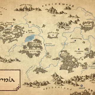 Narnia map wallpaper
