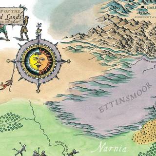 Narnia map wallpaper