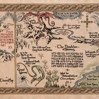 Narnia map wallpaper
