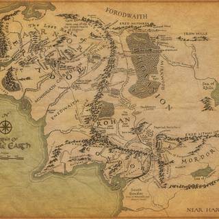 Narnia map wallpaper
