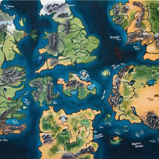 Narnia map wallpaper