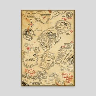 Narnia map wallpaper