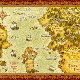 Narnia map wallpaper